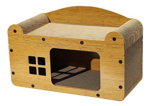 Casa De Cartón Para Gatos, Cama De Salón, Castillo, L