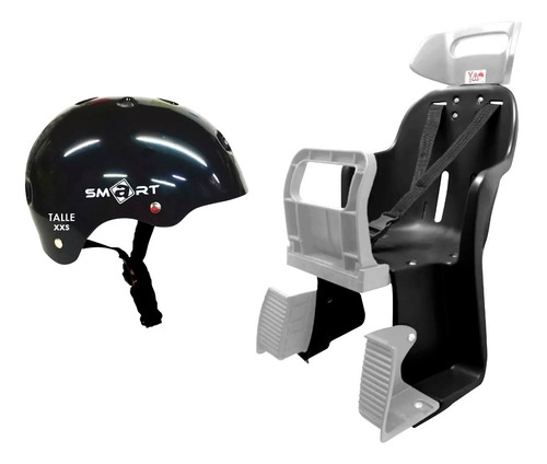 Silla Bebé Maxxum + Casco Smart Bicicleta // Richard Bikes