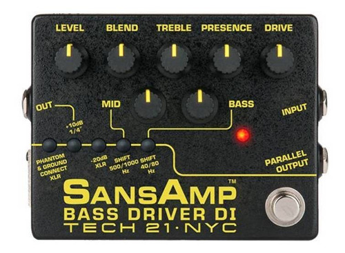 Imagen 1 de 1 de Pedal de efecto Tech 21 SansAmp Bass Driver DI V2  negro