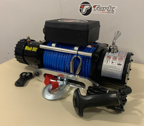 Imagem 3 de 5 de Guincho Elétrico 8000lbs Winch Cabo Kevlar Sintético