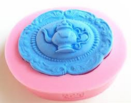 Ab348 Molde De Silicone Bule Renda Para Confeitar
