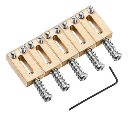 Set T56 Bridge Saddle Para Guitarra Eléctrica De Latón Maciz