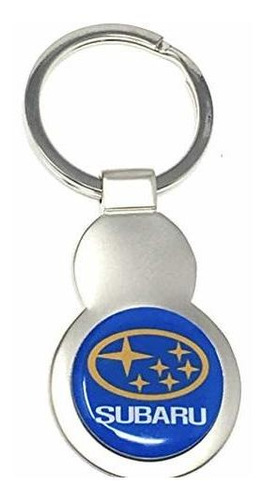 Llavero De Automoción, Subaru Logo Silver Key Tag Llavero Ll