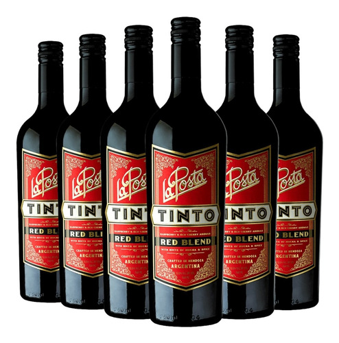 Vino La Posta Tinto Red Blend Caja X 6 X 750ml. --