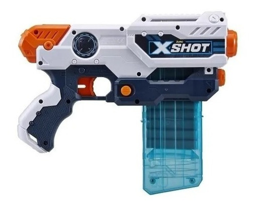 Imagen 2 de 7 de Pistola Huracan 12 Dardos Goma Eva Clip X-shot Zuru