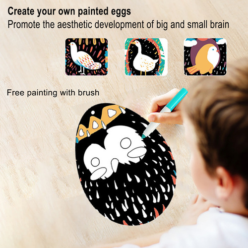 Set De Pintura Infantil Para Rascar, Decoración Diy, Pascua