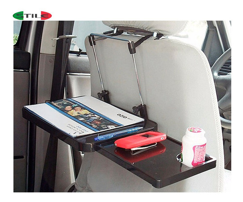 Imagen 8 de 9 de Mesa Bandeja Auto Multiuso Plegable Extensible Ideal Viajes