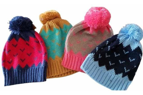 Gorro Bebe Niño Niña Combinado Colores