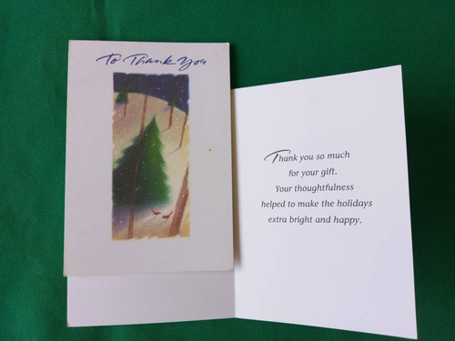 Hallmark - Mini Tarjeta Navidad - To Thank You 