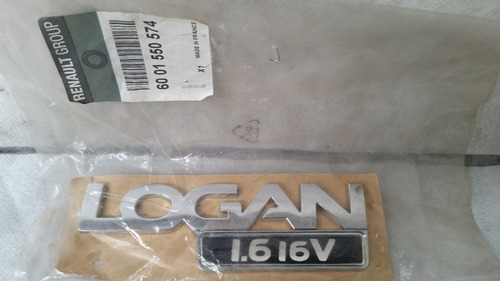 Emblema Nome Do Renault Logan 1.6 16v Original