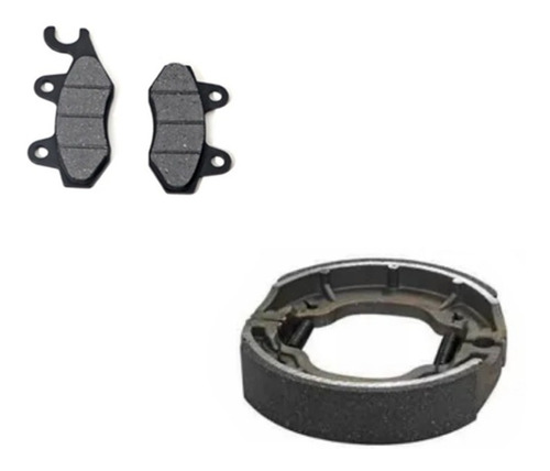 Balatas Traseras Y Delanteras Para Veloci Aggressor Zx2 250