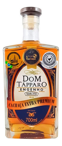 Cachaça Extra Premium Carvalho Americano-10 Anos Dom Tapparo