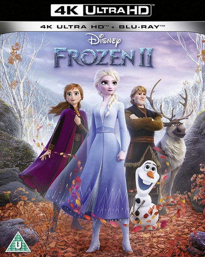 Frozen 2 Disney Pelicula 4k Uhd + Blu-ray