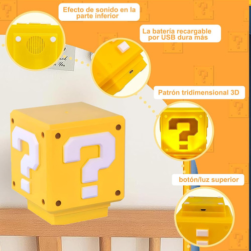 Lampara De Noche Decoracion Recamara Efectos De Sonido Juego