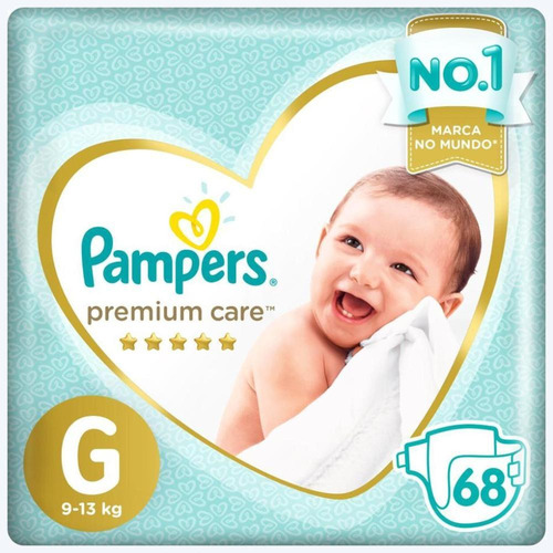 Fralda Pampers Premium Care Jumbo G 68 Unidades