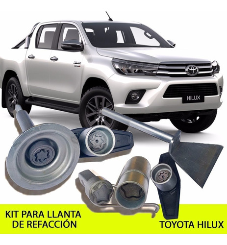 Kit Seguridad Llanta De Refacción Toyota Hilux - 2012 En Ade