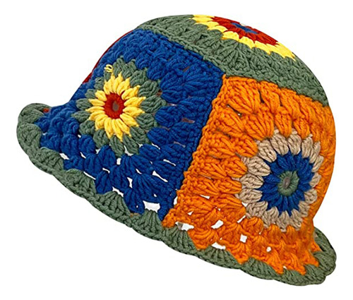 Gorros De Punto Para Mujer, Sombrero De Ganchillo Multicolor