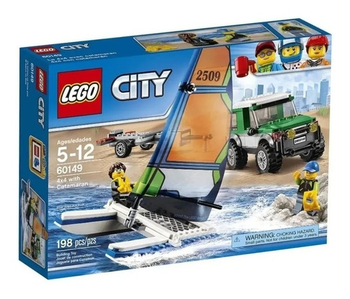Vehículos Lego City Grandes 4 X 4 Con Catamarán 60149 