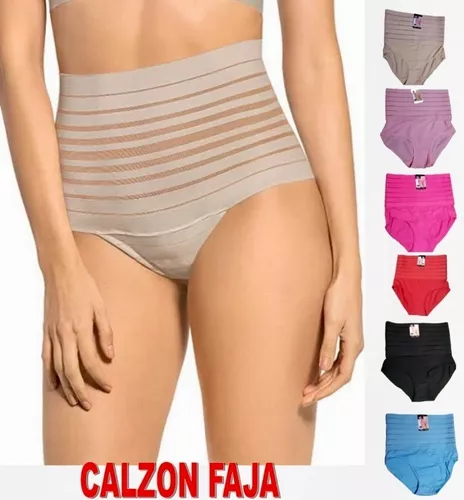 Faja Calzon Modelador Huincha Elastica Algodon Colores