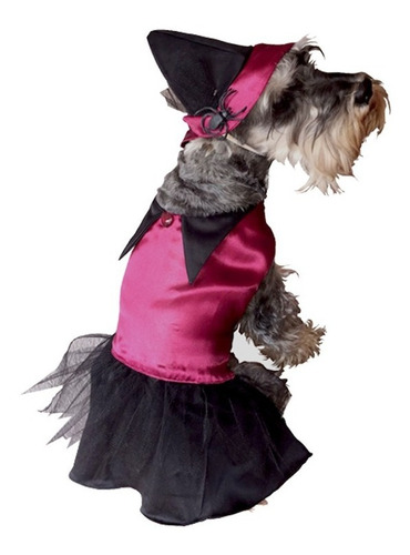 Disfraz Bruja Perro Halloween Talla 2 Mascota Pet Pals