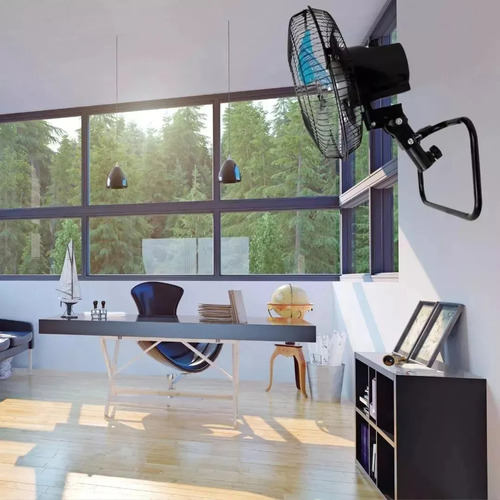 Ventilador Pedestal Blk Airlux 18 Pulgadas Arlx-md95-blk 45.72 Cm 60 Hz Negro Plata Metal 3