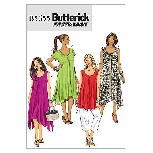 Mccall 's Patterns Butterick B5655 Talla Superior Vestido Rr