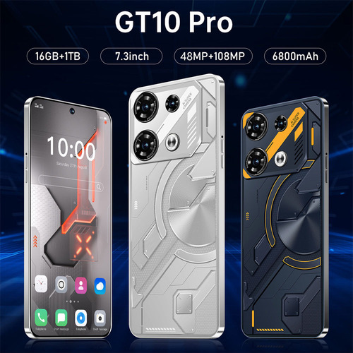 Para Teléfono Inteligente Celular Gt10 Pro De 7.3 Pulgadas,