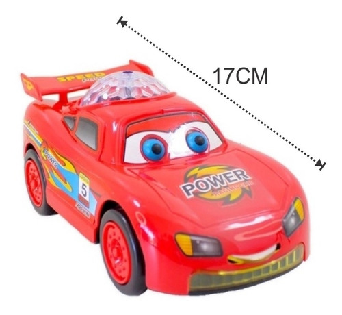 Carrinho Carros Mcqueen Relampago Bate E Volta Com Som Luz