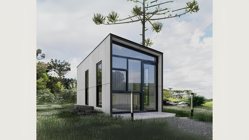 Casa Pré-fabricada Módulo Studio Compacto Premium (18m2)