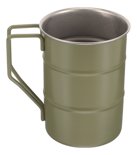 Gran Taza De Camping De Acero Inoxidable Con Asa Para Fogata