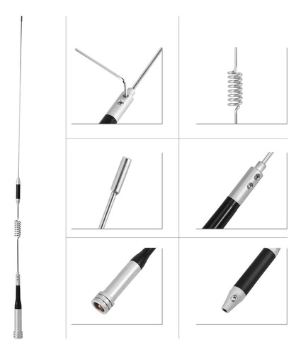 Antena De Radio Móvil De Doble Banda Uhf/vhf 144/430mhz 70w