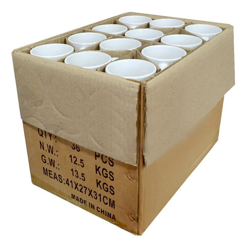 Mug Blanco Caja X36 Unidades 