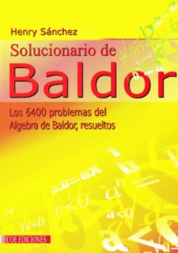 Solucionario De Baldor