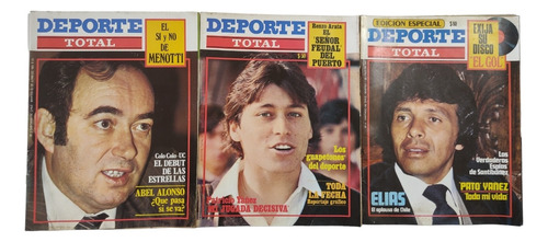 3 Revistas Deporte Total N°3-4-5 1981(ee328 (Usado)