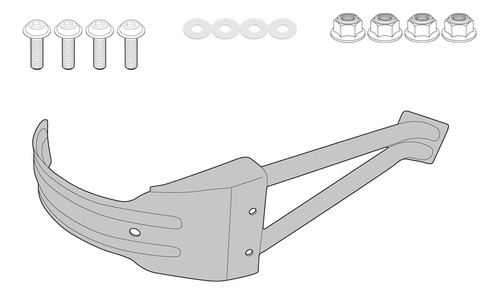 Suporte Paralama Spray Guard Cb 500x 2019/ Givi Rm1171kit