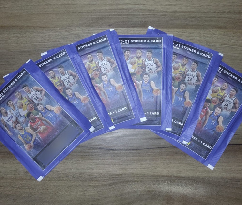 Kit 100 Figurinhas + 20 Cards Nba 2020-21 (20 Envelopes) Figurinhas Nba 2020-21 Sticker & Cards Collection