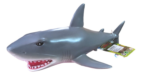 Tiburon Gris Megalodon Animal Mar 30cm Juguete Figura