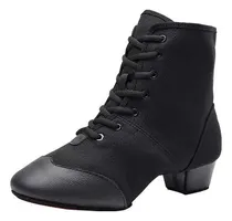 Comprar Zapatos De Baile Jazz, Tacón Medio, Suela Blanda, Botas Para