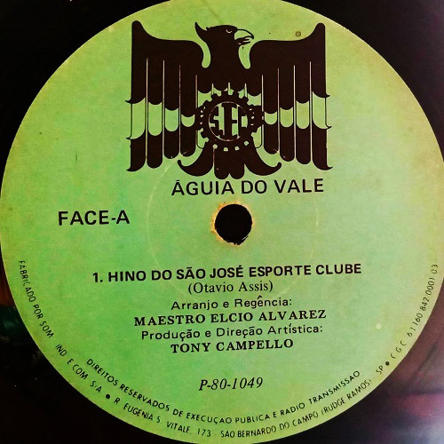 Vinil Compacto - Sao Jose Esporte Clube - A Vitória Da Garra (Usado)