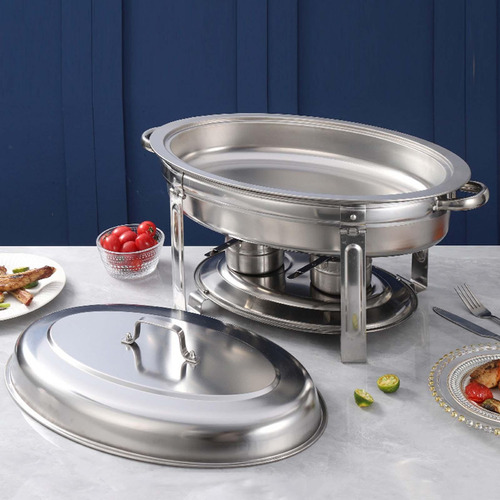 Juego De Platos Para Buffet, Bandeja Calentadora Para