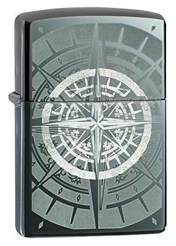 Zippo Compass Black Ice Encendedor.