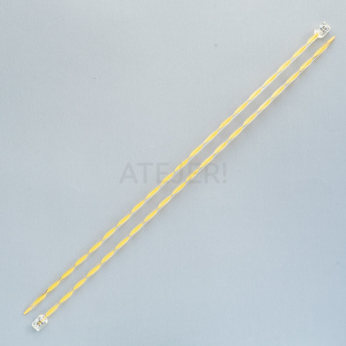 Imagen 2 de 7 de Agujas Tricot De Acrilico Marca Almendra N° 5 X Par
