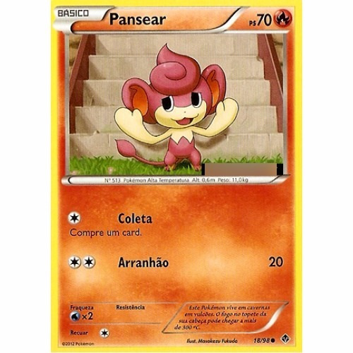 Pansear - Pokémon Fogo Comum - 18/98 - Pokemon Card Game