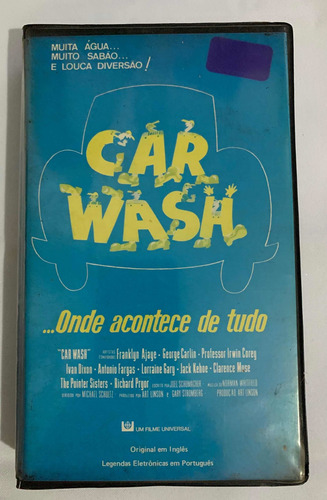 Fita Vhs Car Wash (onde Acontece De Tudo)