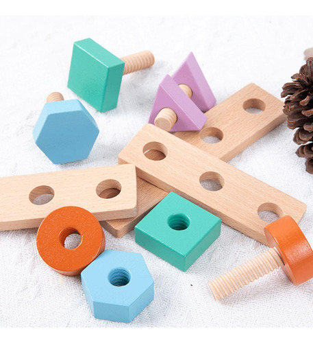 Juego De Construcción De Tornillos De Juguete Con Panda