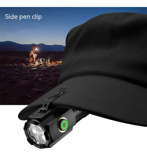 Mini Súper Potente Linterna Flash Lampara Recargable Led