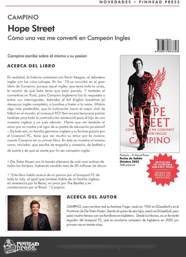 Imagen 3 de 3 de Libro Campino Hope Street Edicion En Español