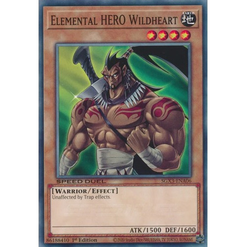 Elemental Hero Wildheart (sgx3-ena06) Yu-gi-oh!