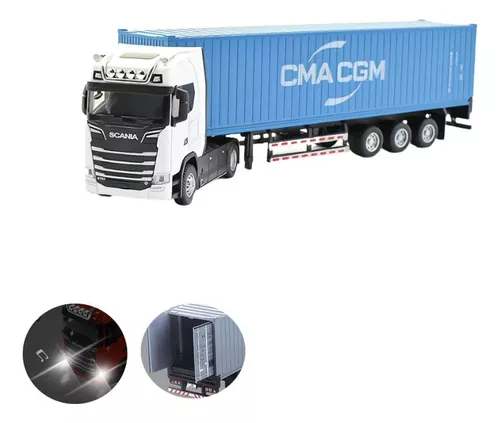 Miniatura Carreta Mercedes Benz Container Esc 1:50 Maersk P