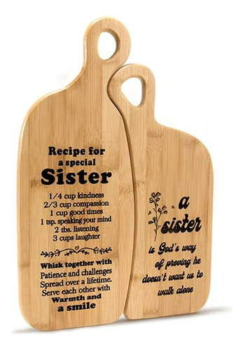 Tablas Cortadoras  Receta Para Una Hermana Especial 